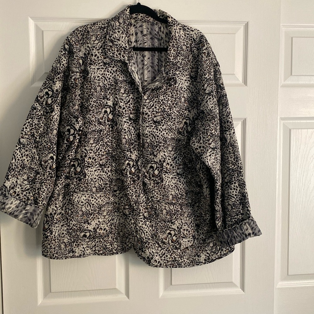 Snow Leopard print jacket